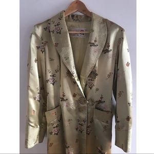 Vintage Silk Peony Robe from China.